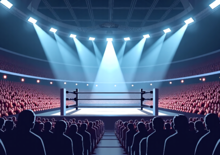 AEW Collision 8/29/26: Glasgow Show Sets Stage for All In London — AI-generated editorial illustration