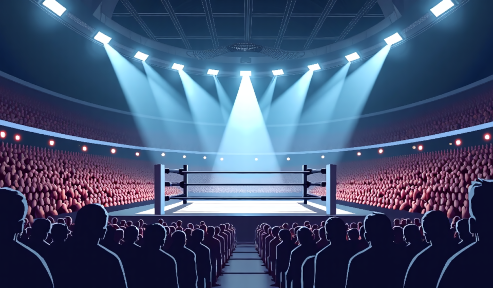 AEW Collision 8/29/26: Glasgow Show Sets Stage for All In London — AI-generated editorial illustration