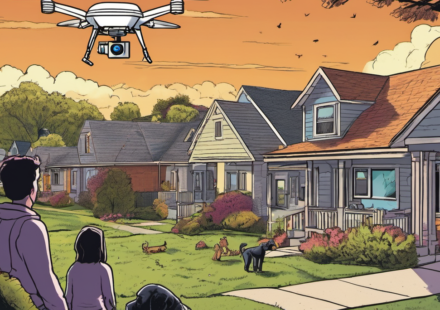 Drones Help Find Lost Pets in Southern California — AI-generated editorial illustration