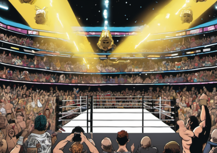 AEW All In London 2026: Main Event, 13 Matches, 9 Championships — AI-generated editorial illustration