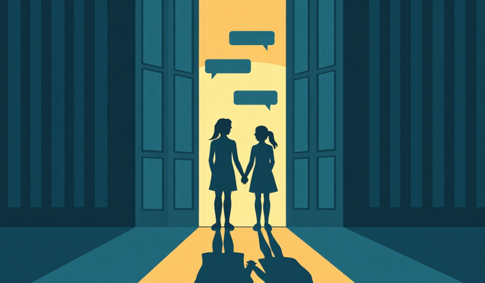 Rosie O'Donnell & Daughter Reconnect Over Jail Texts — AI-generated editorial illustration