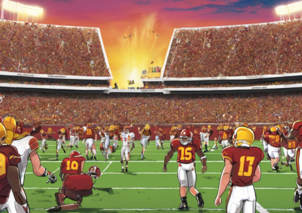 USC Trojans Rely on Freshman Firepower to Beat San Jose State — AI-generated editorial illustration
