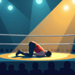 Kyle O’Reilly Injured in Glasgow AEW Dynamite Semi‑Final — AI-generated editorial illustration