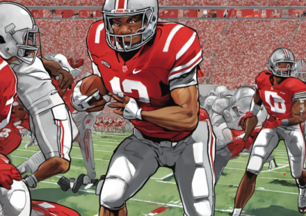 Ohio State Poised to Topple Indiana in 2026 Big Ten Showdown — AI-generated editorial illustration