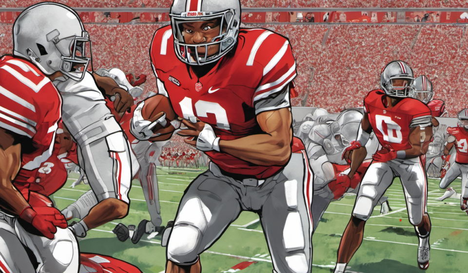 Ohio State Poised to Topple Indiana in 2026 Big Ten Showdown — AI-generated editorial illustration