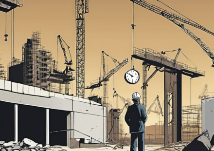 The Hidden Cost of America's Broken Permitting System — AI-generated editorial illustration