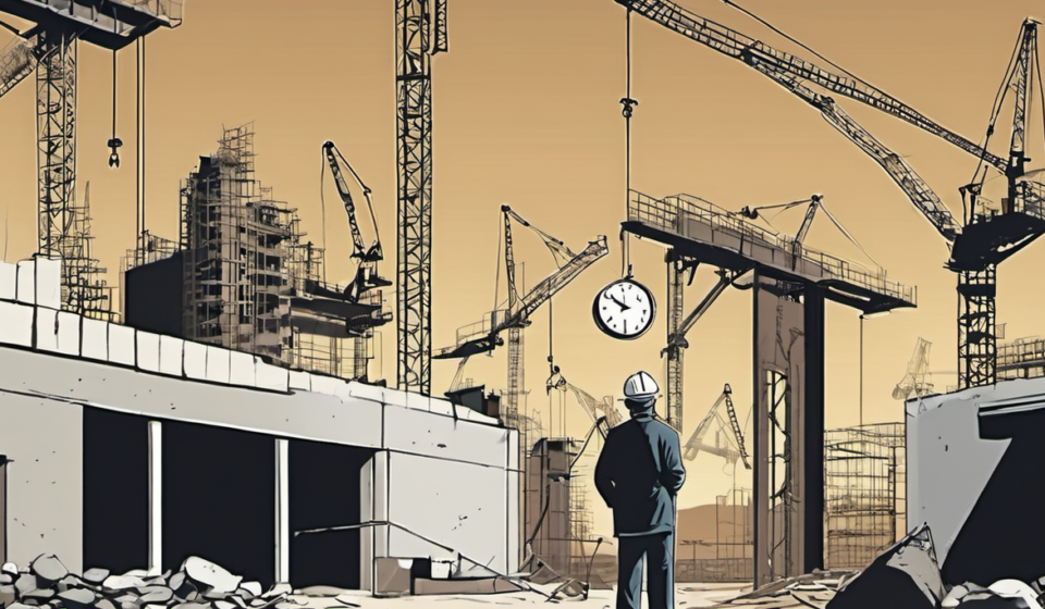 The Hidden Cost of America's Broken Permitting System — AI-generated editorial illustration
