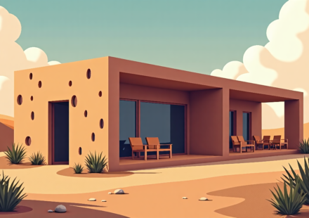 Adobe Construction: The Ancient Material Making a Modern Comeback — AI-generated editorial illustration
