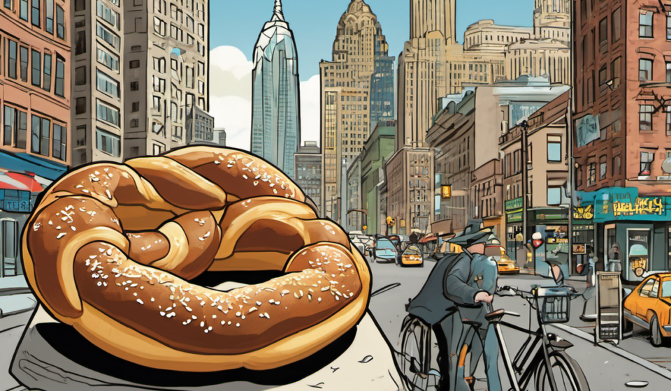 Soft Pretzels: Philly’s Crunchy Tradition Baked Daily — AI-generated editorial illustration