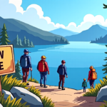 Lake Tahoe Faces New Visitor Fees, Raising Costs for Tourists — AI-generated editorial illustration