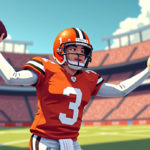 Browns Secure Dillon Gabriel on 53‑Man Roster After Impressive Preseason Finale — AI-generated editorial illustration