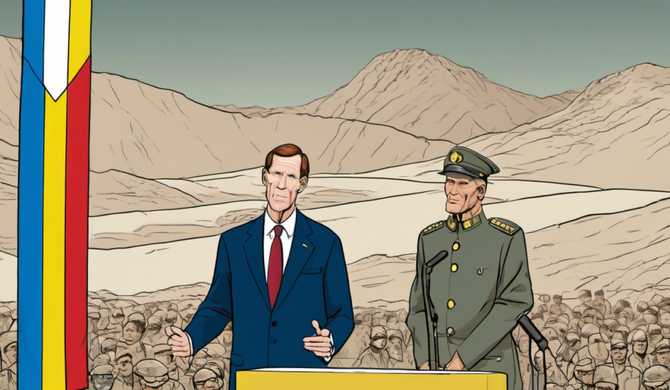 Sen. Blumenthal Returns from Ukraine, Afghan General Shares Escape Story — AI-generated editorial illustration