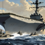 USS George Washington’s New Middle East Mission Boosts Crew Morale — AI-generated editorial illustration