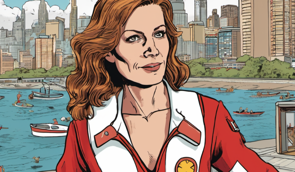 Breaking Ranks: The Unlikely Rise of NYC's First Female Chief Lifeguard — AI-generated editorial illustration