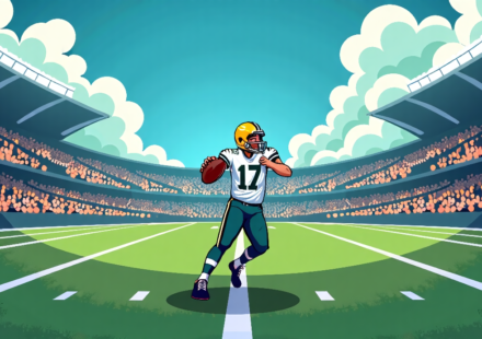 Dolphins Acquire QB Kyle McCord From Packers — AI-generated editorial illustration
