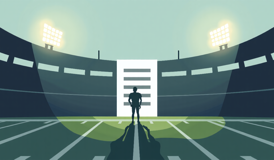 Packers RB Josh Jacobs Starts 2026 Season on Commissioner's Exempt List — AI-generated editorial illustration