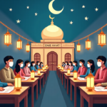 California Approaches Decision on Recognizing Eid Holidays in Schools — AI-generated editorial illustration