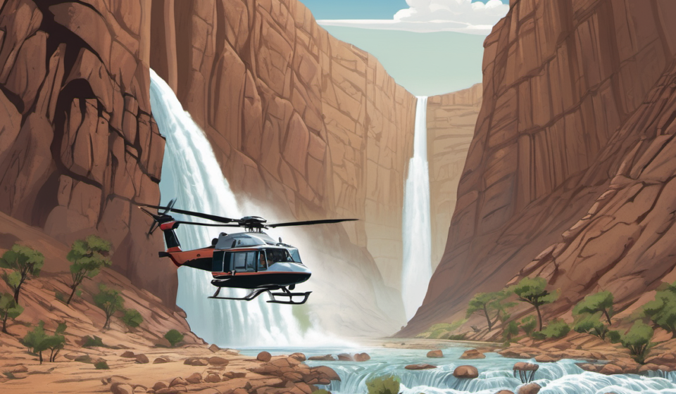 Grand Canyon Flash Floods Leave 20+ Missing, Evacuation in Bright Angel Canyon — AI-generated editorial illustration