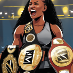 Kelani Jordan Claims NXT Women’s Title at Heatwave 2026 — AI-generated editorial illustration