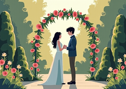 Billie Eilish Officiates Finneas’ Intimate Wedding to Claudia Sulewski — AI-generated editorial illustration