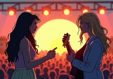 Olivia Rodrigo’s Daisy Chain Fields Festival Surprises Fans with Stevie Nicks, Raises $20M — AI-generated editorial illustration