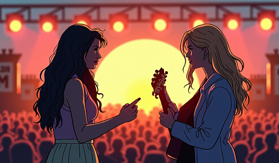 Olivia Rodrigo’s Daisy Chain Fields Festival Surprises Fans with Stevie Nicks, Raises $20M — AI-generated editorial illustration