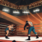 Omega’s Torch Passes to Ospreay as AEW All In 2026 Concludes — AI-generated editorial illustration