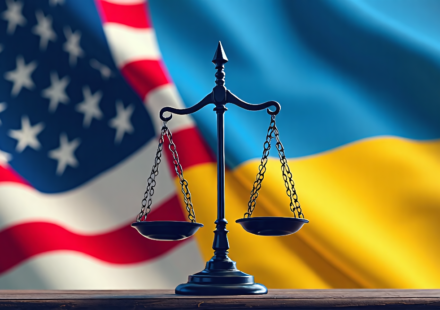 U.S. Aid to Ukraine Scrutinized Amid Corruption Probe — AI-generated editorial illustration