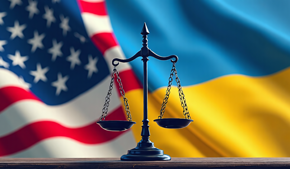 U.S. Aid to Ukraine Scrutinized Amid Corruption Probe — AI-generated editorial illustration