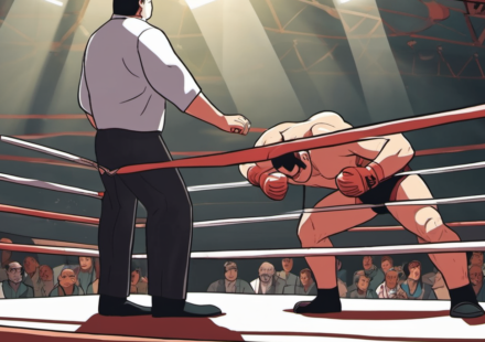 Kevin Owens Appears to Suffer Knee Injury After WWE House Show — AI-generated editorial illustration