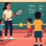 Harlem’s Junior Tennis Program Turns Rackets into Life Lessons — AI-generated editorial illustration