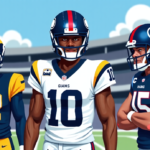 Aaron Donald Returns, OBJ Joins Giants as Rams Cut Down Roster — AI-generated editorial illustration