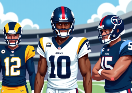 Aaron Donald Returns, OBJ Joins Giants as Rams Cut Down Roster — AI-generated editorial illustration
