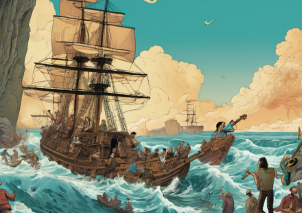 The Cap Arcona Tragedy and the Kanneh‑Masons’ Musical Rise — AI-generated editorial illustration
