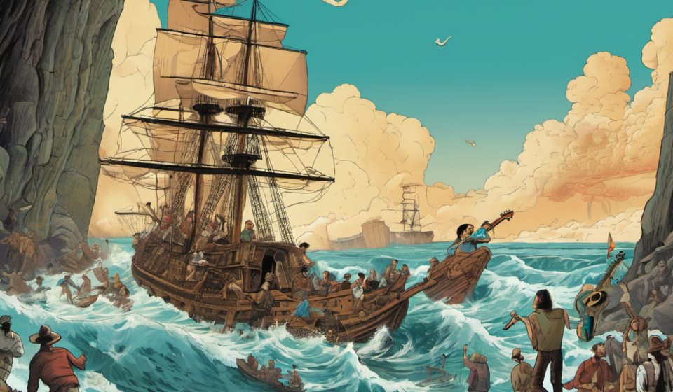 The Cap Arcona Tragedy and the Kanneh‑Masons’ Musical Rise — AI-generated editorial illustration