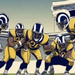 Rams Stay Favored as Aaron Donald Returns in 2026 Super Bowl Odds — AI-generated editorial illustration