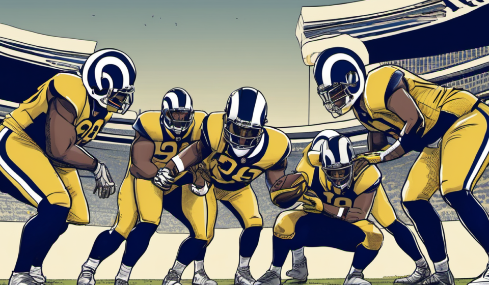 Rams Stay Favored as Aaron Donald Returns in 2026 Super Bowl Odds — AI-generated editorial illustration