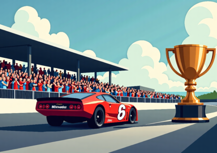 Palou Secures 2026 IndyCar Title in Milwaukee Doubleheader — AI-generated editorial illustration