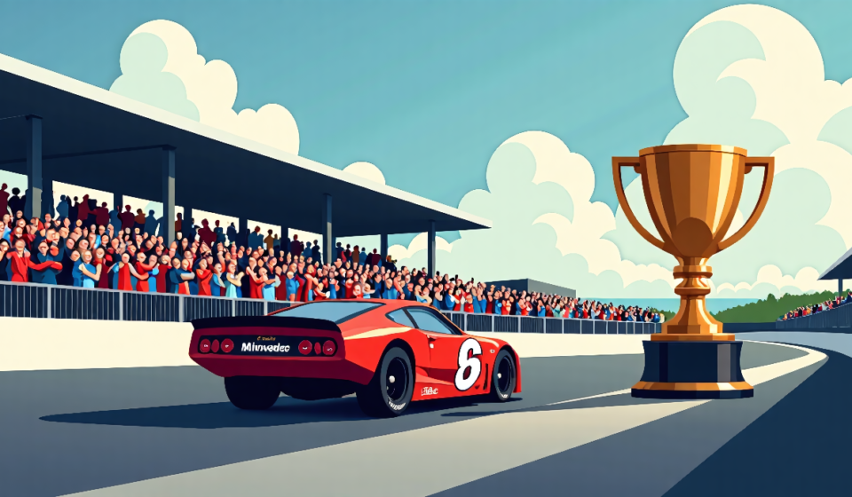 Palou Secures 2026 IndyCar Title in Milwaukee Doubleheader — AI-generated editorial illustration