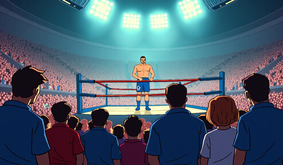 Sting & Borden Surprise All In, Aid Allin’s TNT Title Win — AI-generated editorial illustration