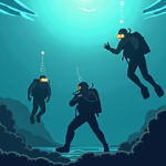 US Mission Clears Iranian Mines from Hormuz Shipping Lanes — AI-generated editorial illustration