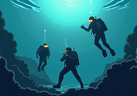US Mission Clears Iranian Mines from Hormuz Shipping Lanes — AI-generated editorial illustration