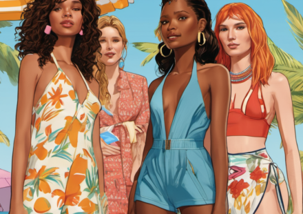 Celebs Redefine Beach Bums on National Beach Day — AI-generated editorial illustration