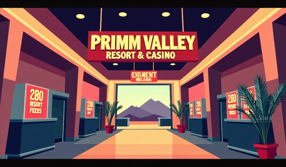 Primm Valley Resort Reopens, Promises No Resort Fees to Draw Budget‑Savvy Travelers — AI-generated editorial illustration