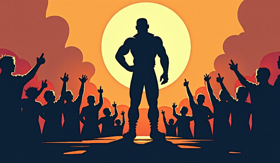Hulk Hogan, Wrestling Legend, Passes Away at 71 — AI-generated editorial illustration