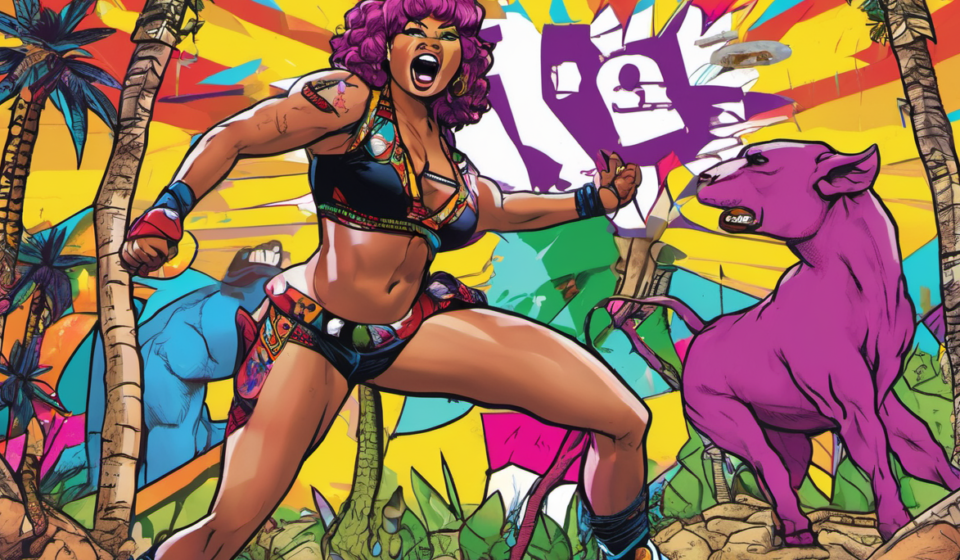 Kandi Krush: From Olympic Synchronized Swimming to Women's Wrestling Dominance — AI-generated editorial illustration