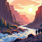 Grand Canyon Flash Floods Leave Evacuees in Shock and Many Missing — AI-generated editorial illustration