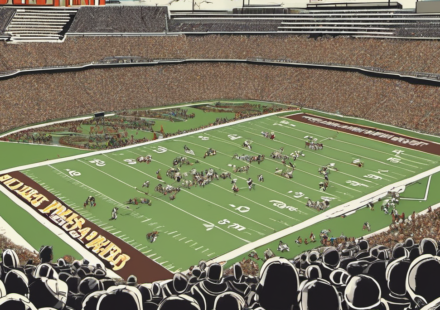 SEC Bars Former NFL Players From Returning to College Football — AI-generated editorial illustration