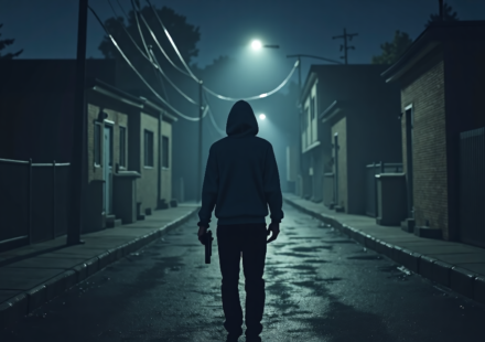 ‘Come With Me’ Trailer Drops: Theo Rossi, Ron Perlman Face Chaos — AI-generated editorial illustration