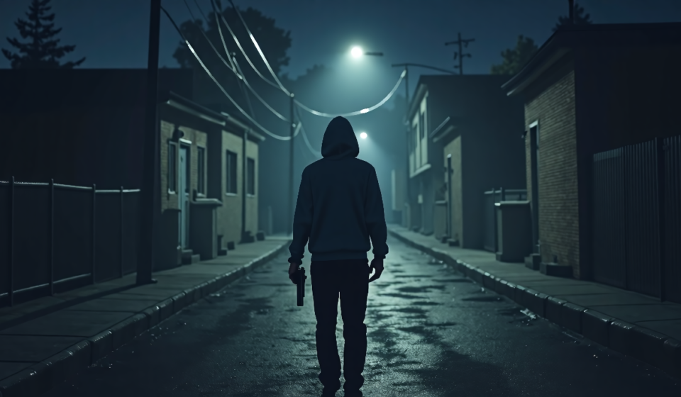 ‘Come With Me’ Trailer Drops: Theo Rossi, Ron Perlman Face Chaos — AI-generated editorial illustration